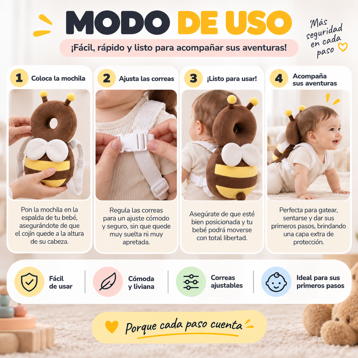 Mimobee™|Protección para sus primeros pasos