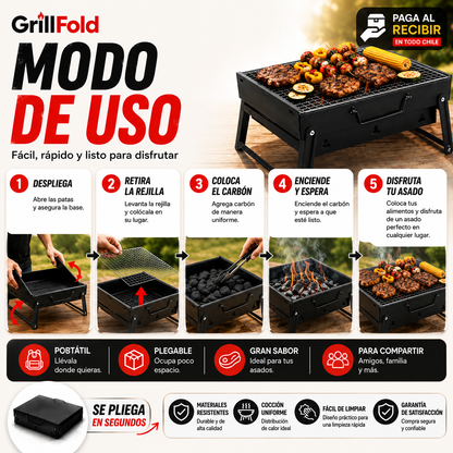 GrillFold™|Disfruta sin complicaciones