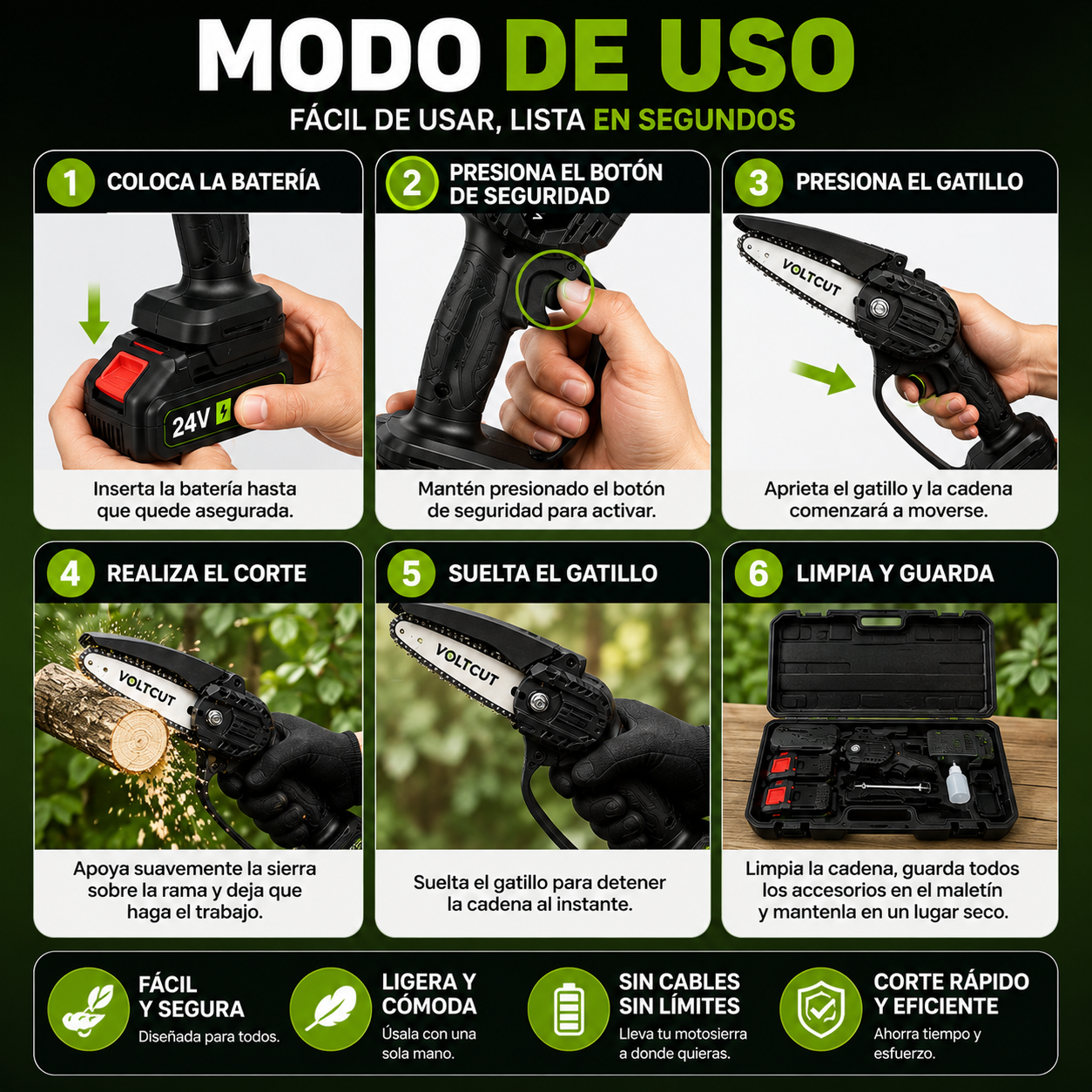 VoltCut™| corta lo que sea sin esfuerzo ( Incluye Batería extra de regalo )