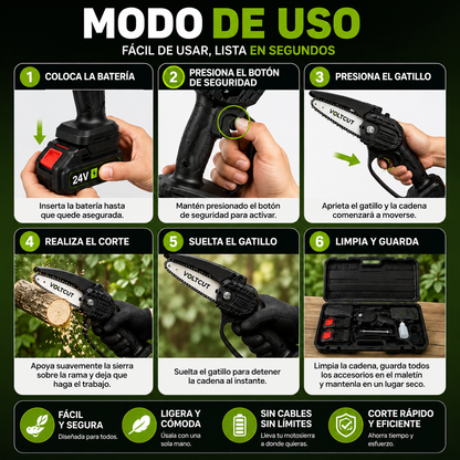 VoltCut™| corta lo que sea sin esfuerzo ( Incluye Batería extra de regalo )