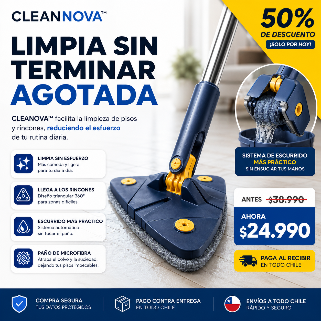 CleaNova™|Llega a lugares donde otros no pueden
