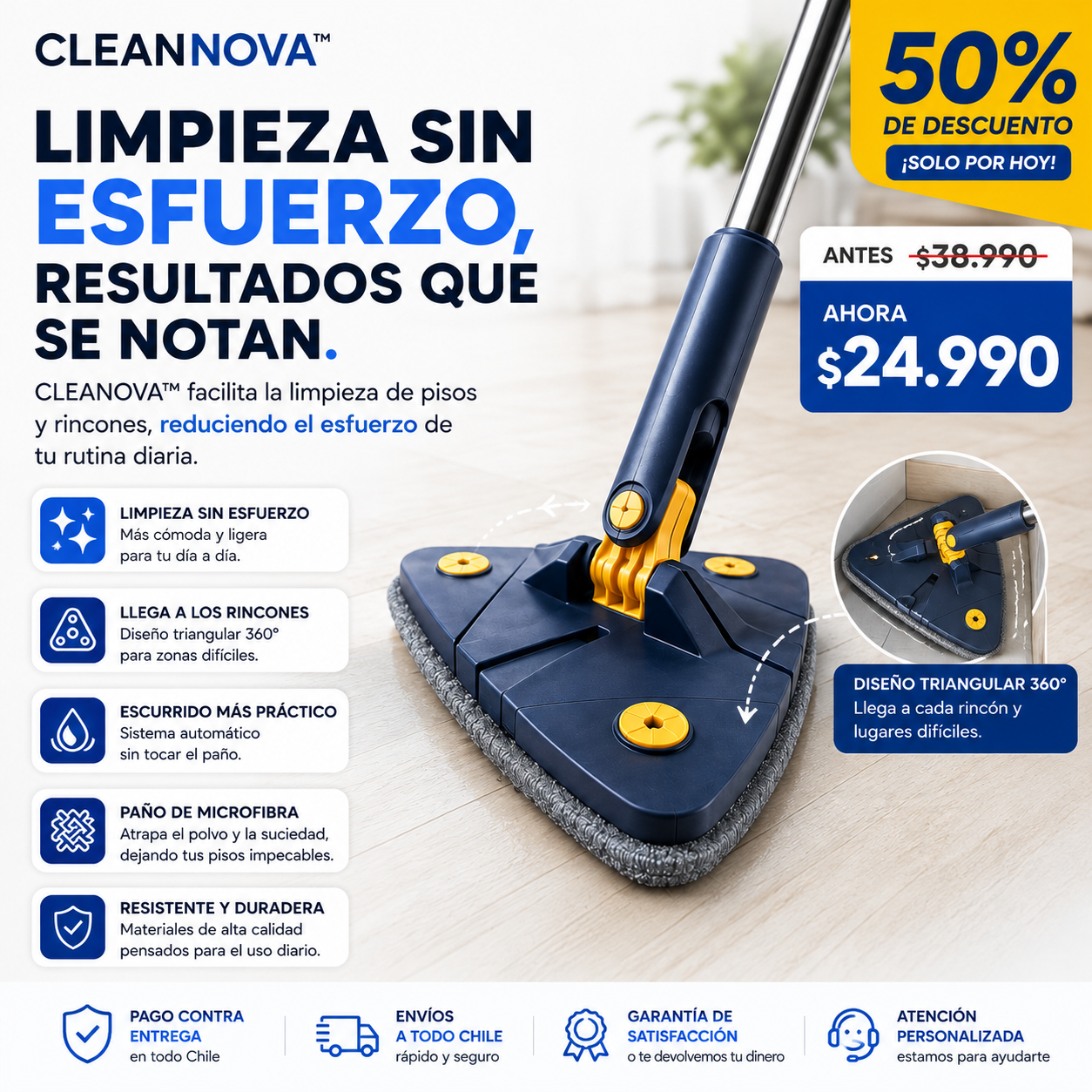 CleaNova™|Llega a lugares donde otros no pueden