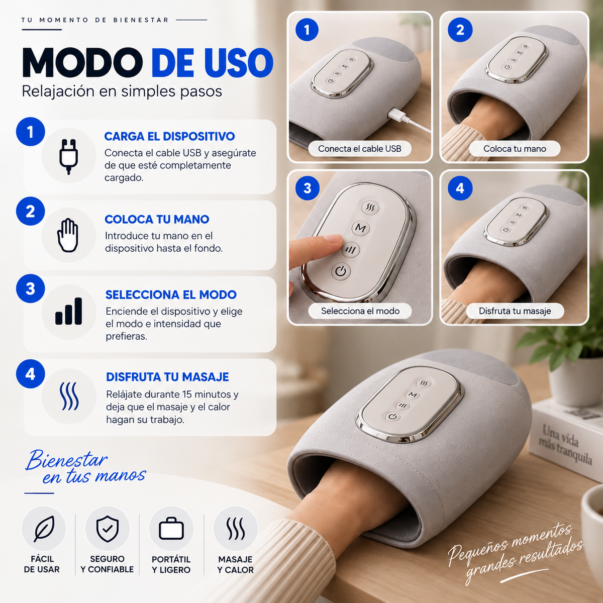 HandPulse™|El descanso que tus manos merecen