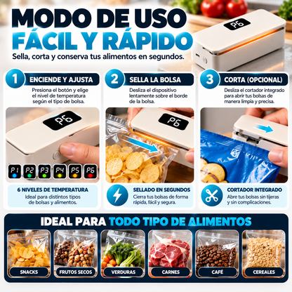 Sealvy™| No botes comida solo porque la bolsa quedó mal cerrada