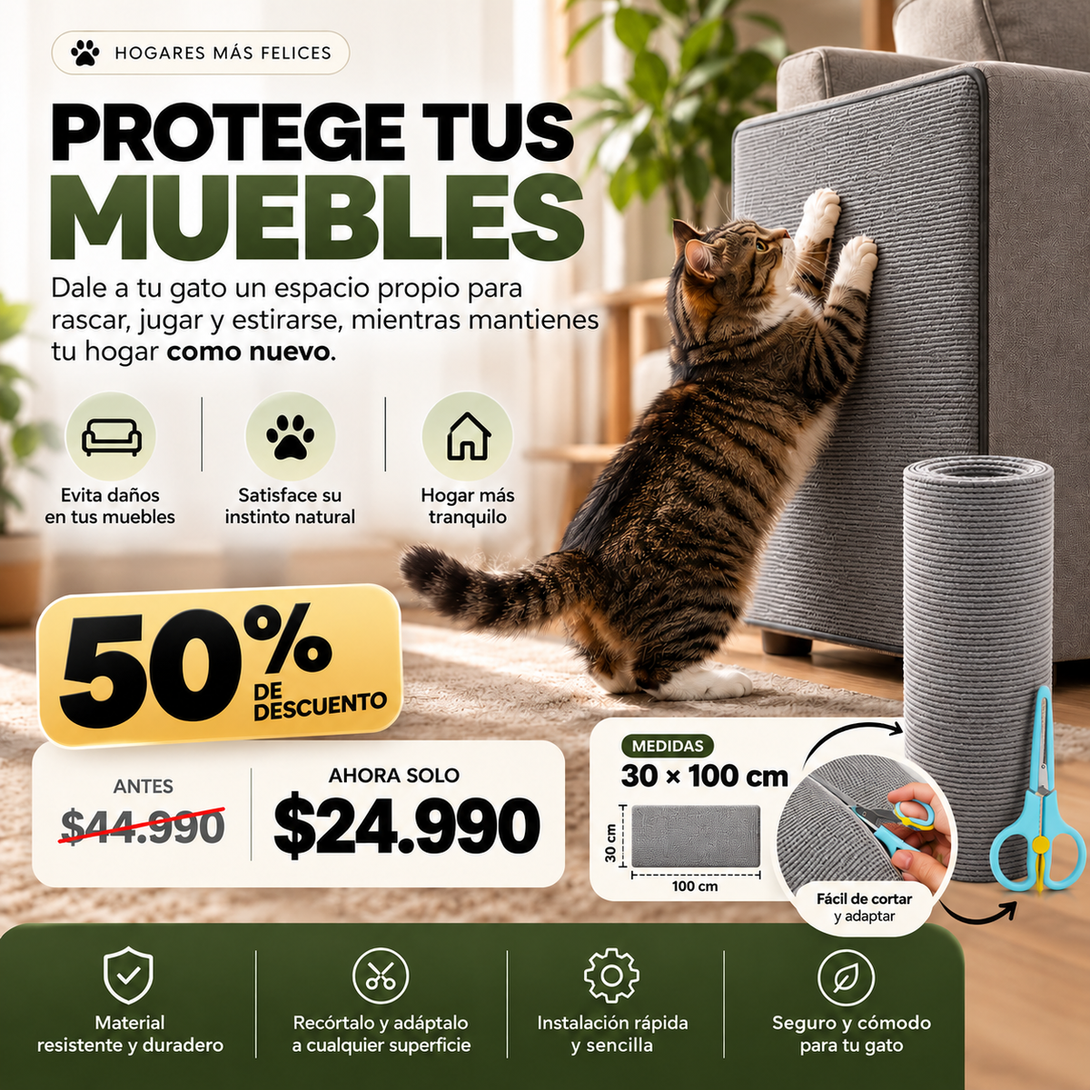 Clawzy™|Su instinto tiene un nuevo lugar 30 x 100