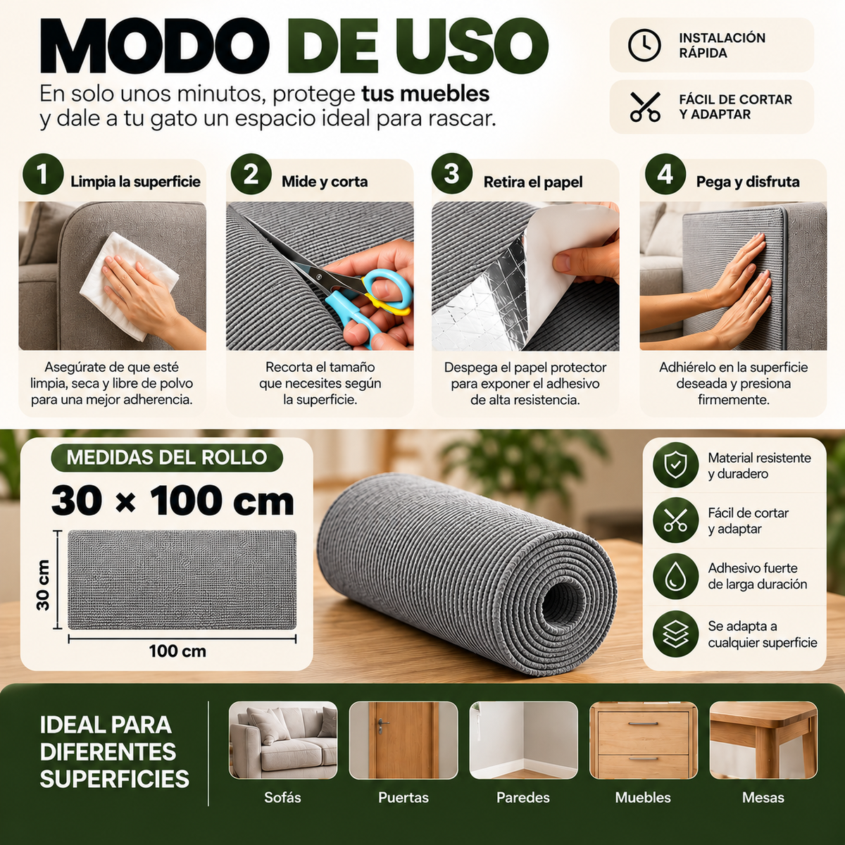 Clawzy™|Su instinto tiene un nuevo lugar 30 x 100
