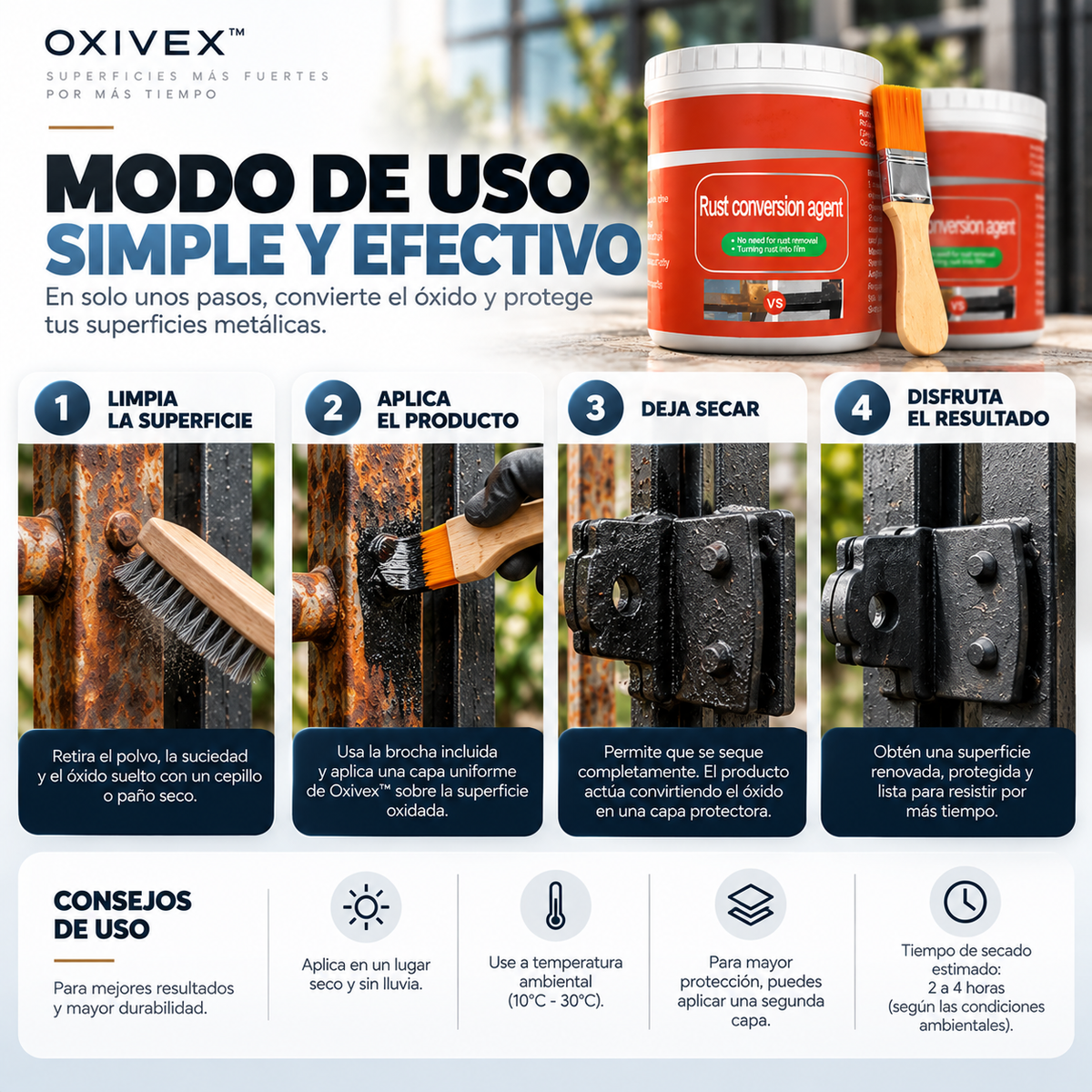 Oxivex™| Que tus rejas no arruinen la apariencia de tu casa