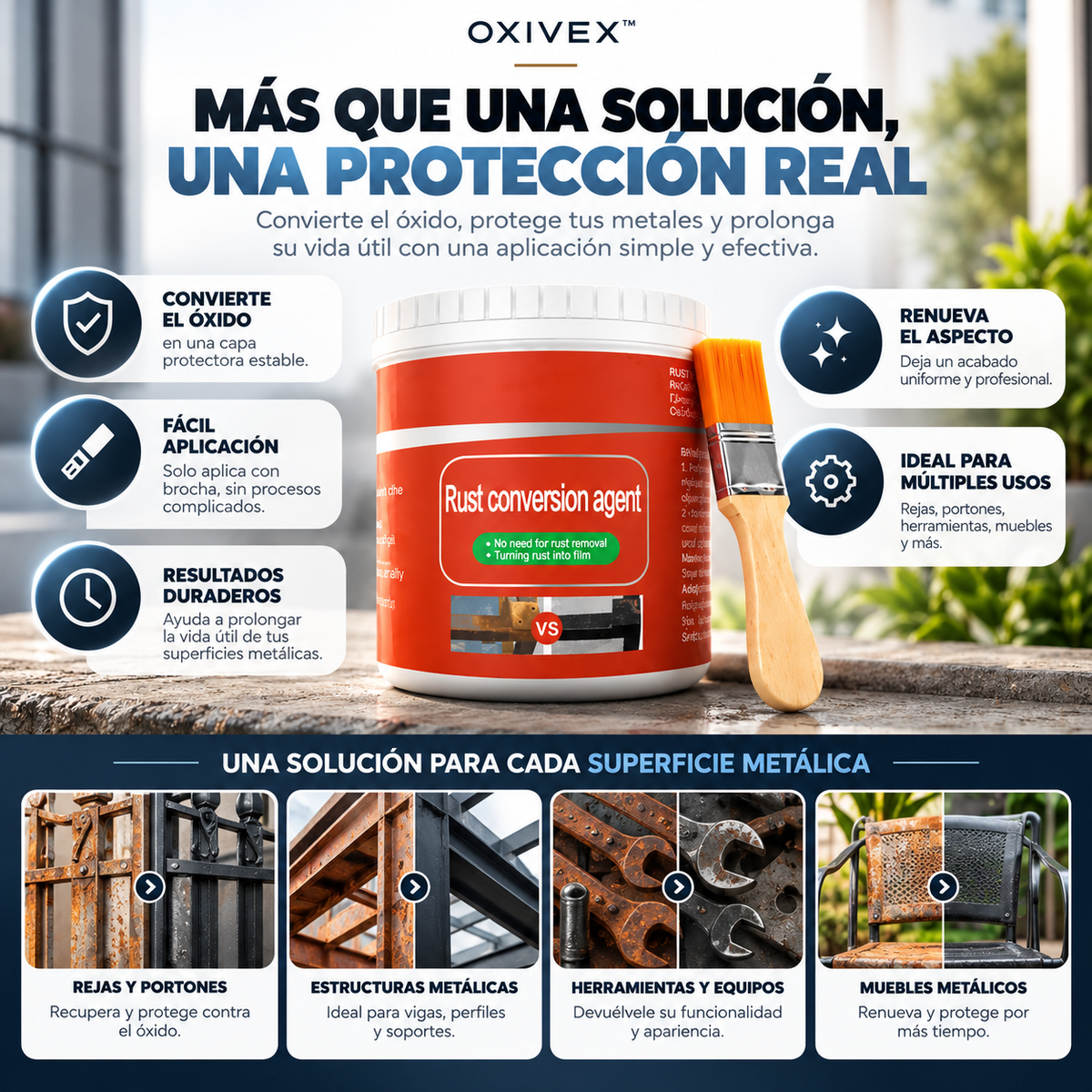 Oxivex™| Que tus rejas no arruinen la apariencia de tu casa
