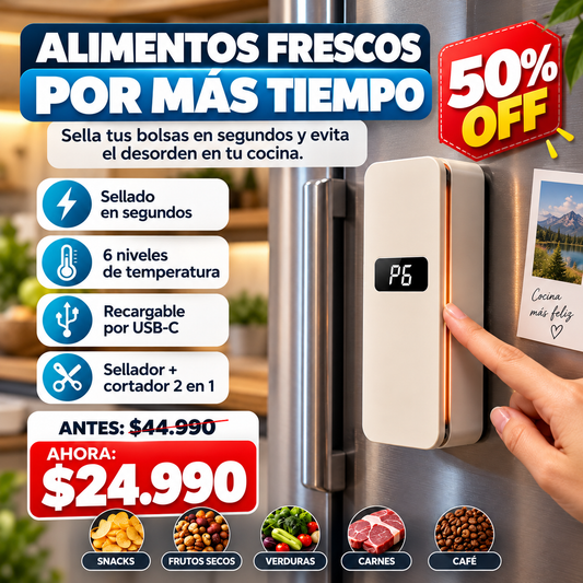 Sealvy™| No botes comida solo porque la bolsa quedó mal cerrada